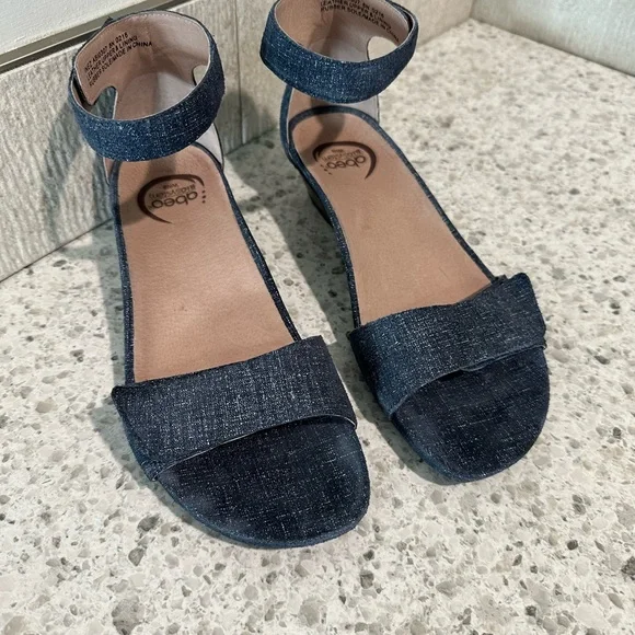 Abeo Blue Sandals with Ankle Strap - Picture 3 of 7